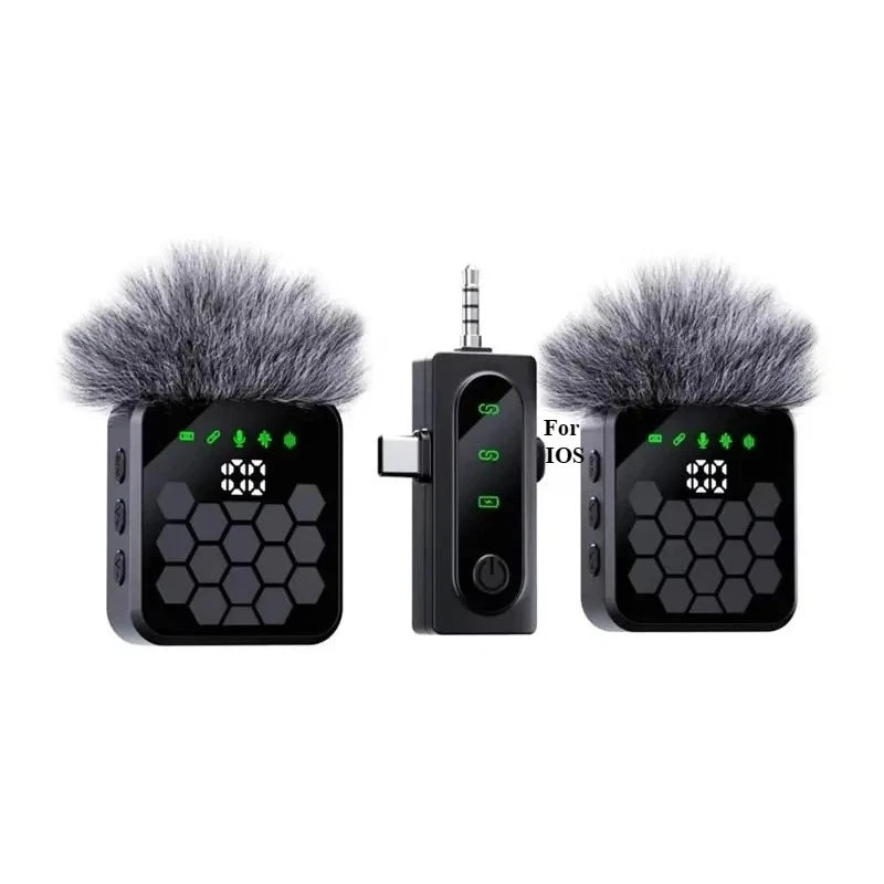 Wireless Lavalier Microphone for Camera,iPhone,Android,Video Recording Microphone Reverb Sound Podcast Noise Reduction Clip Mic