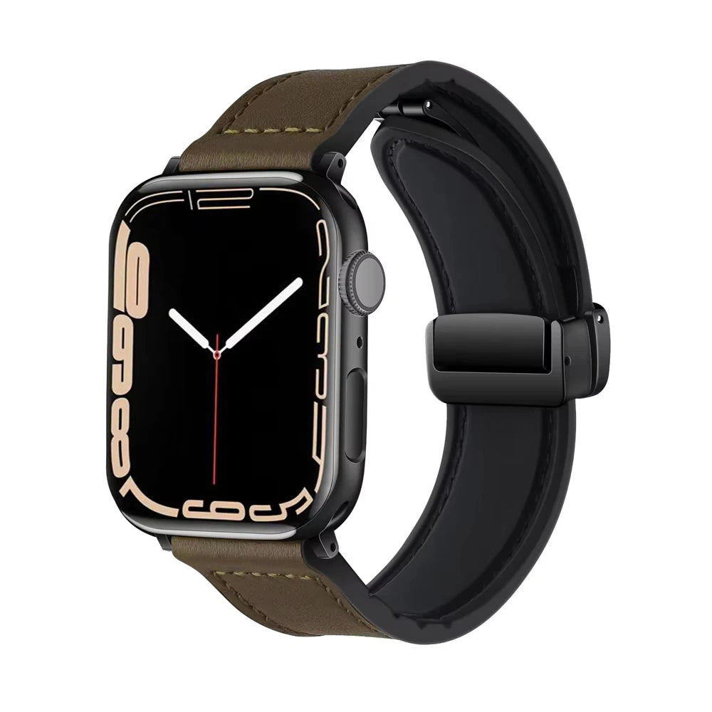 Genuine Leather Strap for Apple watch band 11 46mm 42mm 44mm 40mm 45mm 41mm bracelet iWatch series 10 9 8 7 SE3 ultra 3 2 49mm