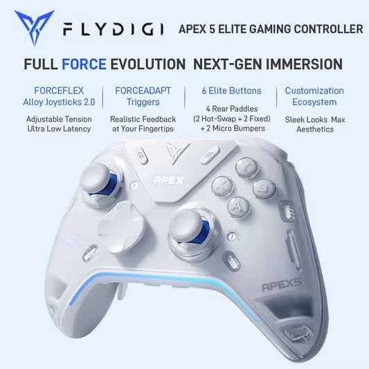 Flydigi Controller Gamepad Wireless Gamepad for PC /Switch/Phone/TV/Tablet Computer,Charging Dock with Cool RGB Screen