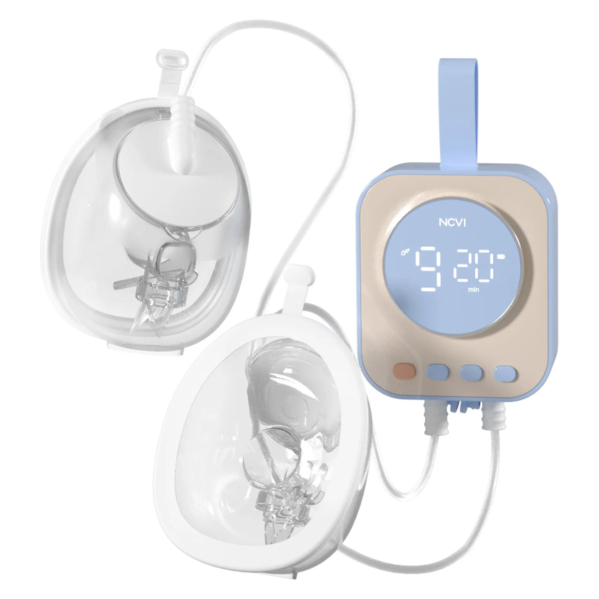 NCVI 2025 Hands Free Wearable Breast Pump,Combined with Strong Motor and Wearable Cups, 4 Modes 9 Levels, 21/24/28mm, Low Noise