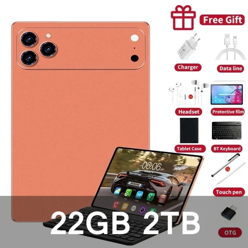 iPad 17 Pro Max SIM 16GB 11.6inch Tablet Dual 1TB MTK G99 5G Dual Card Video Android16 4K HD call WIFI MI Global Version PC AC37