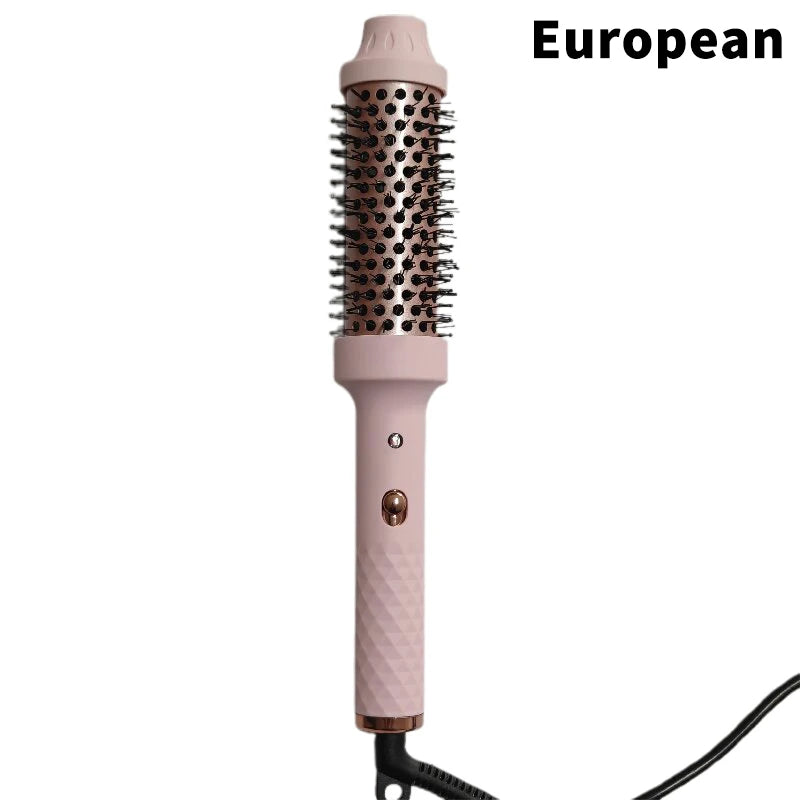 2 In 1 Hair Comb Ionic Hair Curler Hair Straightener Professional Curling Iron Heated Hair Styling Brush