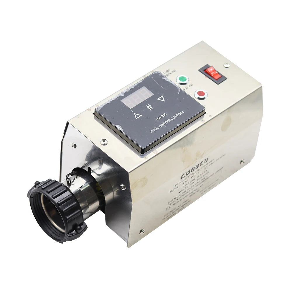 NEW 3KW 220V Pool Heater Electric Swimming Pool and SPA Bath Heating Tub Water Heater Thermostat Swimming Pool Accessories