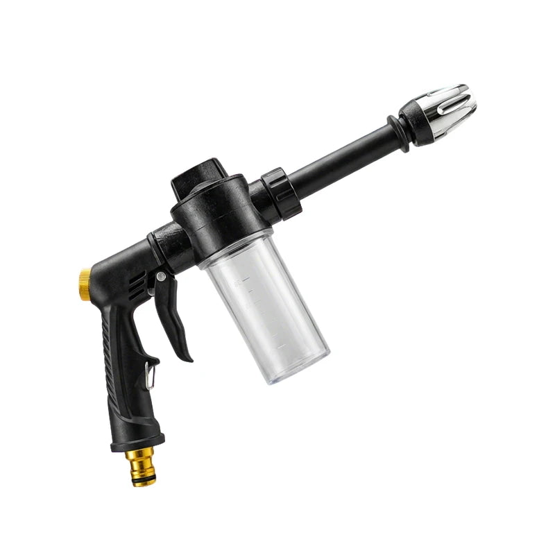 High Pressure Car Wash Foam Gun with Adjustable Nozzle, Detachable Soap Bottle, Household Water Hose Sprayer Nozzle for Car Clea