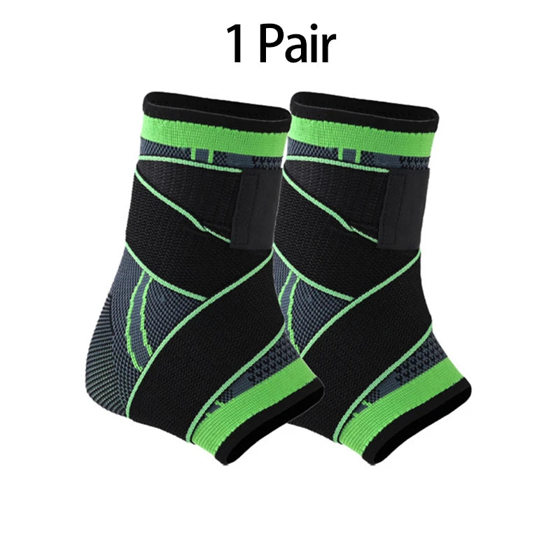 Ankle Protector Sports Gym Accessories Men Women Sports Wrap Compression Basketball Ankle Support Running Knitted Ankle Brace
