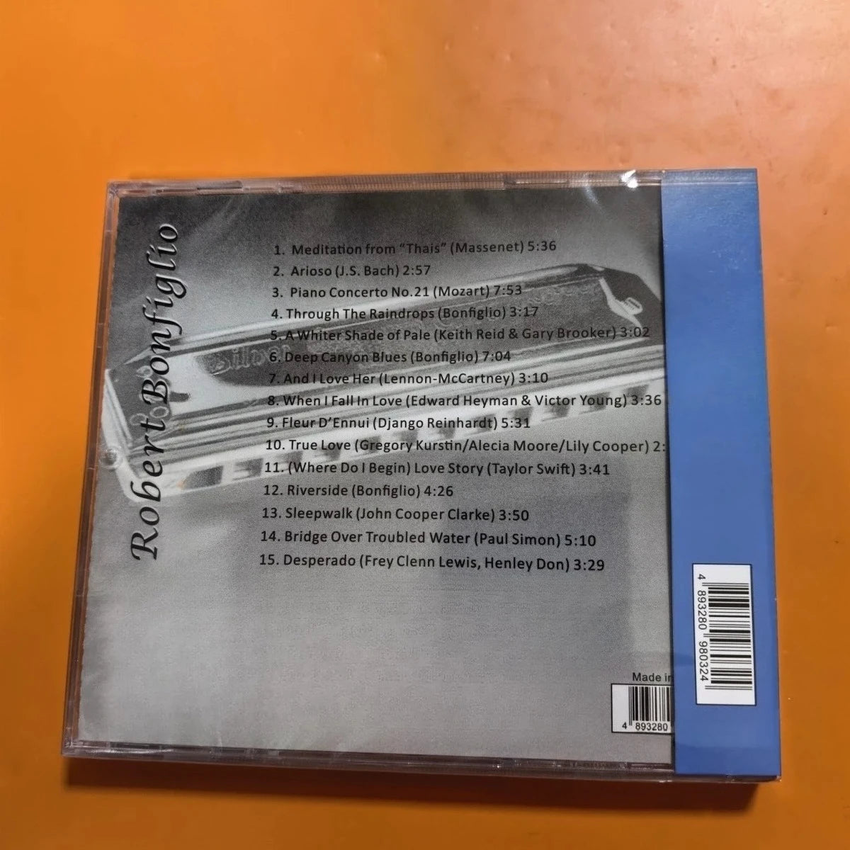 Harmonica‑Instrumental Audio CD Smooth‑toned Wind Melody Recordings High‑Resolution Mastered Relaxing Melodic Studio Music Album