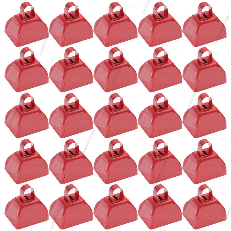 12-100 Pcs Metal Cowbells for Sporting Event 3 Inch Small Noise Makers Cow Bell for Football Event Wedding Party Favor for Guest
