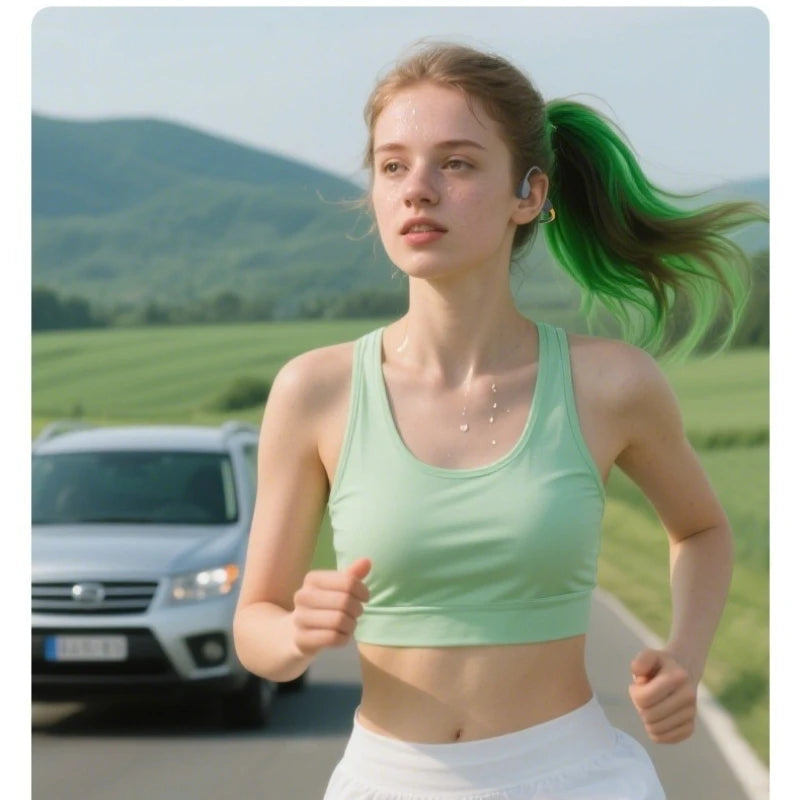 TOP 1 Sports Swimming Bone Conduction Headphones Bluetooth 6.0 IPX8 Waterproof Earphones 32GB MP3 Night Light Fitness Riding Run