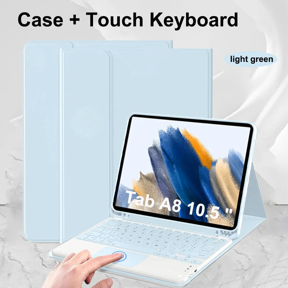 Case for Samsung Galaxy Tab A8 10.5 Inch,Wireless Bluetooth keyboard cover for Tab A8 10.5 Inch,Samsung Smart Stand Cover