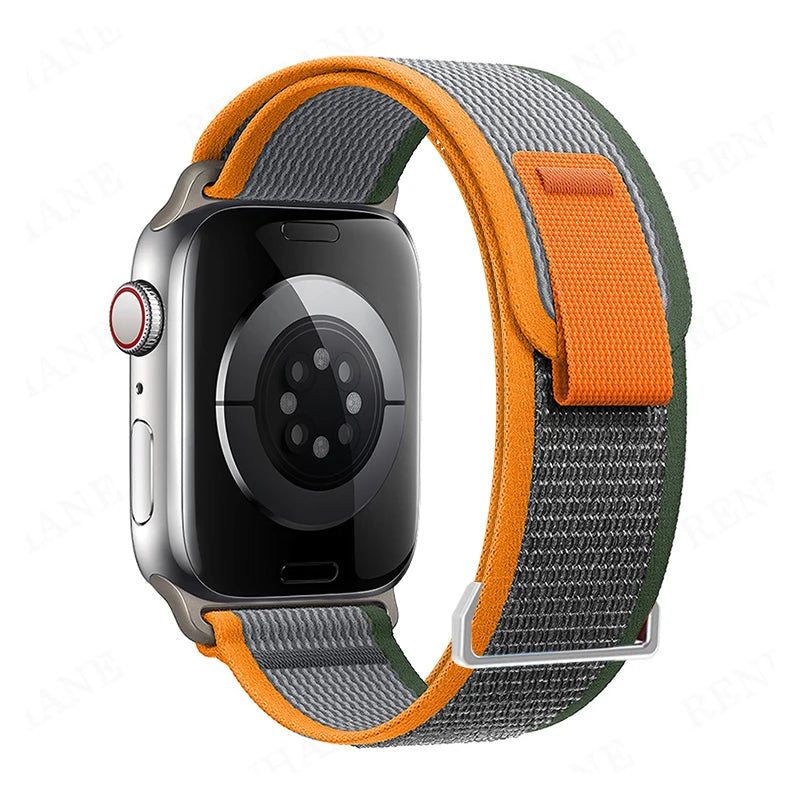 Nylon Trail Loop Strap for Apple Watch Bands 49mm 45 44 42 46 41 40 38mm Bracelet for iWatch Series 11 10 9 8 7 6 5 SE Ultra 3 2