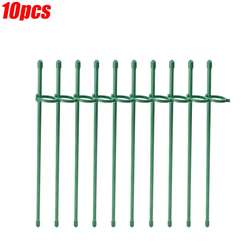 Adjustable Plant Support Rod Garden Stakes Shrub Flower Stick Tomatoes Vine Orchid Stand Potted Plants Holder Pole with Clip