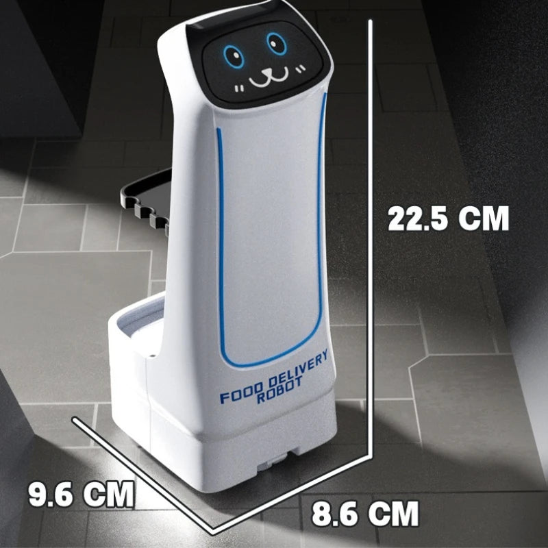 Food Delivery Robot Toy with Light & Sound Remote-controlled Car Parent-Child Interactive Food Delivery Machine Creative Gift