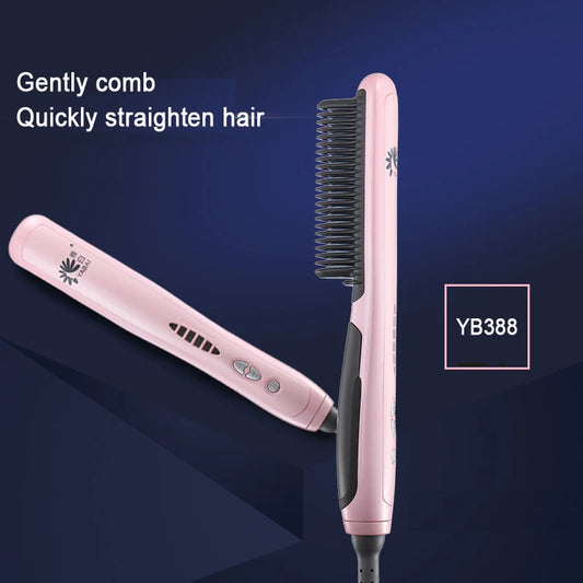 Electric Straightening Comb Ions Hair Straightener Brush Hair Care Styling Brushes Ceramic Irons Fast Heating Hair Styler