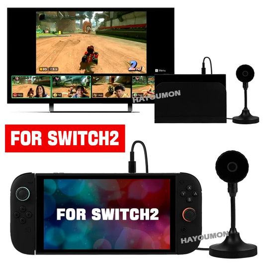 1080P HD Video Camera for Switch 2 Console with USB Type-C Port Desktop Non-Slip Video Capture Game Camera for PC Accessories