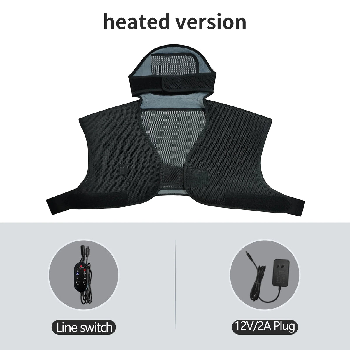 Electric Massage Wrap Neck Shoulder Back Pain Relief Heating Shawl Shoulder Vibration Massager Cold Weather Body Warmer Vest
