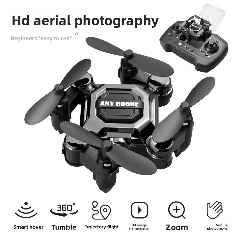 Mini Folding Drone, Remote-Controlled Aircraft, Aerial Photography Quadcopter, Toy, Small, Shockproof Helicopter