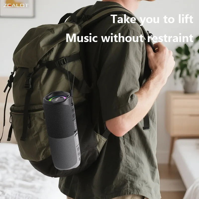 ZEALOT-M5 Magnetic Bluetooth Speaker, 2-in-1 Portable Mini Speaker with Power Bank, Macaron Colors, Dual Channel
