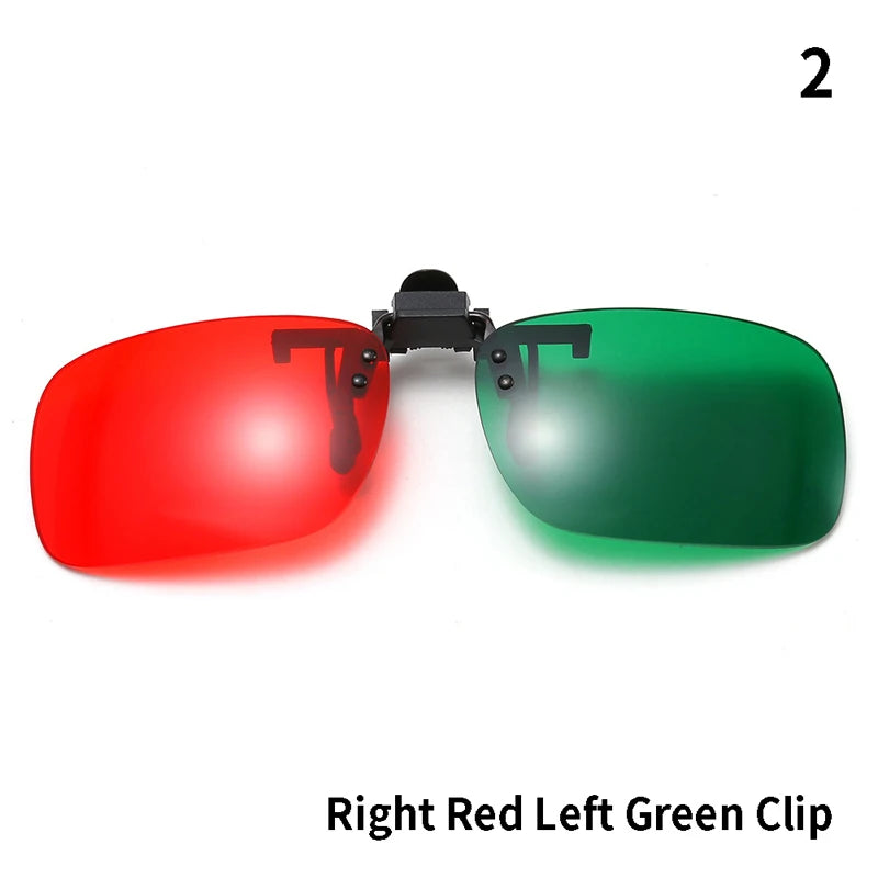 Red Blue Green 3D Glasses Black Frame For Dimensional Anaglyph Movie TV Glasses For 3D Movies