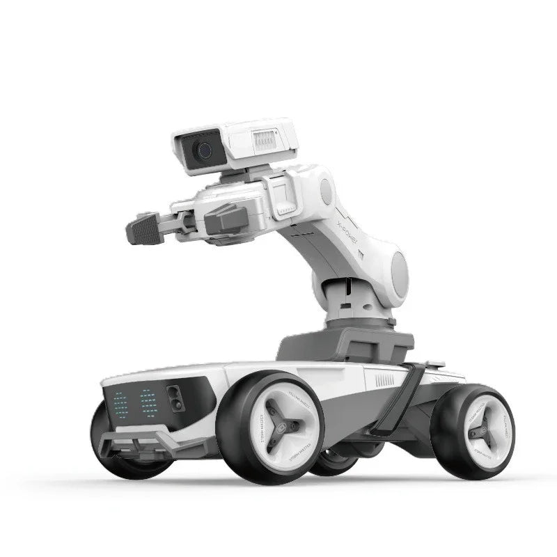 Storm X5 Intelligent RC Robot Car with Infrared Recognition & Programmable Modes - White/Black, Kids Educational Gift
