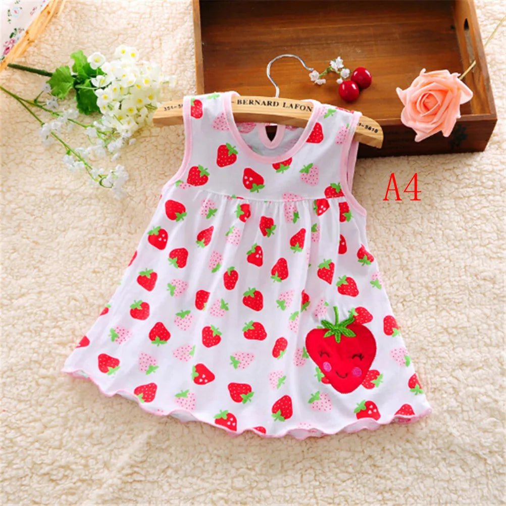 Hot Sale Cotton Romper Dress Baby Girls Sister Kids Dresses Cotton Newborn Costum Regular Sleeveless A-Line Girl Dresses