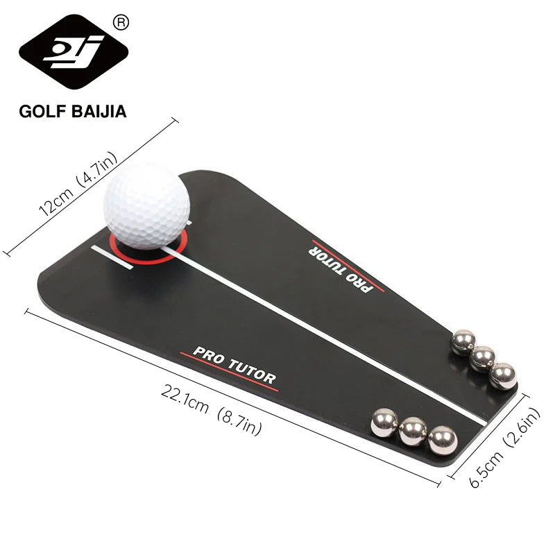 Portable Acrylic Golf Practice Tutor Putting Mirror Training Tools for Beginners Children Adults Golf Training Assistant