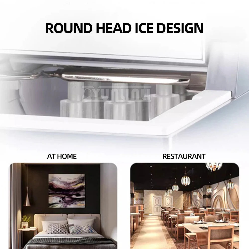 Electric Ice Cube Maker Ijsblokjes Machine Elektrisch Automatic Home Eismachine Commercial Desktop Portable Ice Machine for Bar