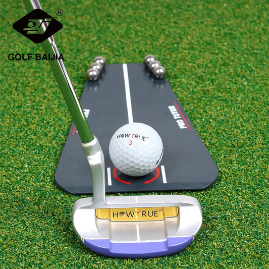 Portable Acrylic Golf Practice Tutor Putting Mirror Training Tools for Beginners Children Adults Golf Training Assistant