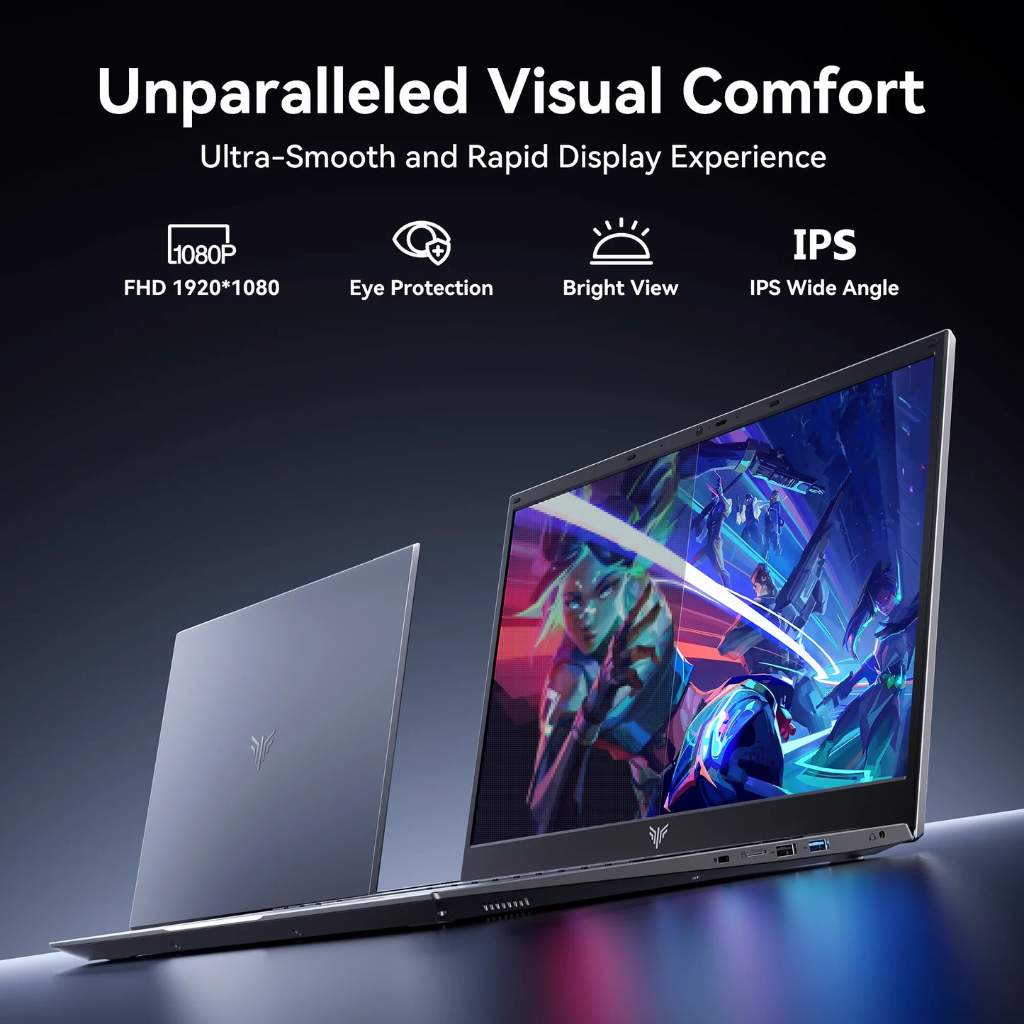 18.5" Laptop 16GB RAM 512GB SATA SSD AMD Ryzen 3 4300U Laptop Computer 1080 FHD Display for Business&Students 7000Mah Battery