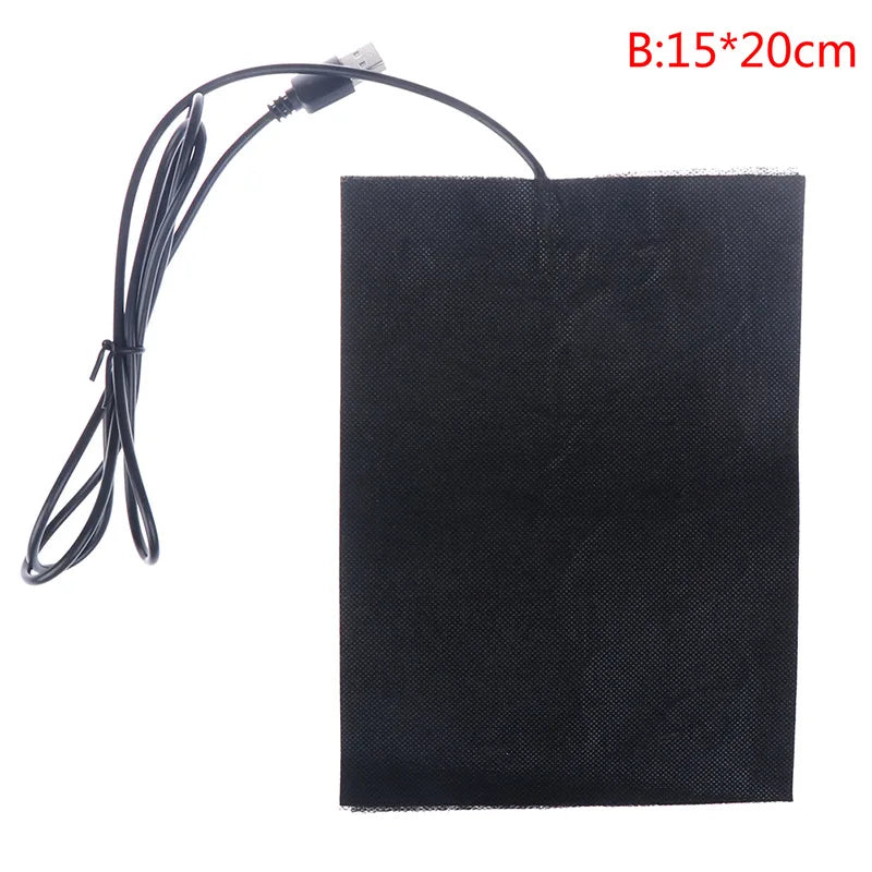 1 USB Heating Pad 5V Winter Heating Pad Temperature Control Seat Mat Sleeping Heater Carpet Multiple Sizes Available