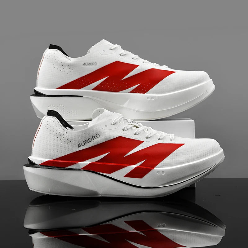 Sports Running Shoes Man Carbon Plate Walking Sneakers Shock-Absorbing Marathon Racing Athletics Training Walking Casual Shoes