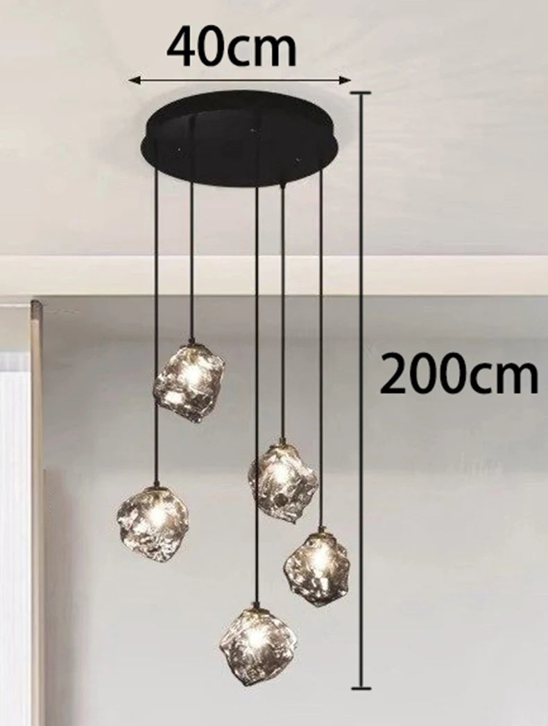 Modern home decor led lights pendant light lamps forstaircase Chandeliers for living room hanging light indoor lighting
