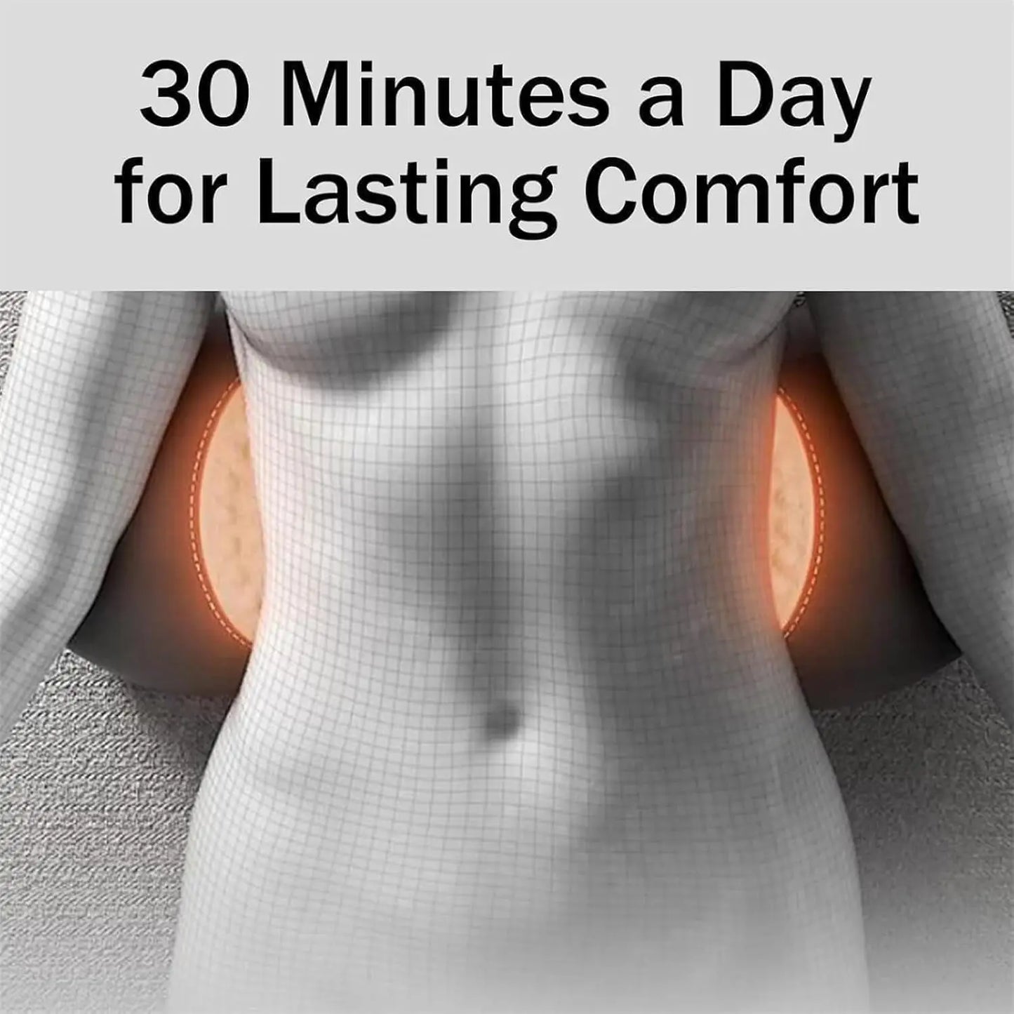 3-in-1 Back Massager Heat Vibration for Back Pain Relief Herniated Disc Stretch Support Traction Lower Back Massage Pillow