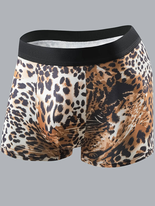 4-Pack Men's Boxer Briefs | Casual and Breathable, Comfortable and Skin-Friendly, Men's Sports Shorts, Breathable and Stretchy, Comfortable Casual Sports Underwear, Gift for Boyfriend, Gift for Husband.