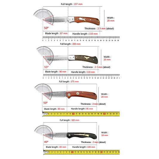 Kitchen Paring Knife | Steel Blade, Wooden Handle | Fruit, Vegetable & Boneless Meat Prep
