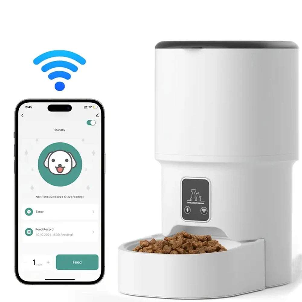 4L Smart Pet Feeder Automatic Cat Food Dispenser Cat Dog Bowl Automatic Cat Feeder Dog Slow Food Machine With Timed Quantitative