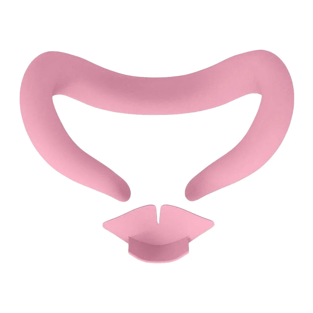 Silicone VR Face Cover for Meta Quest 3 Silicone Eye Mask Sweatproof Mask Face Cushion Replacement for VR Glasses Accessories