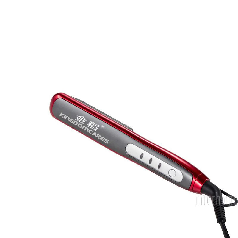 Hair & Beard Straightener Ionic Ceramic Hot Comb Electric Straighten Curling Hair Brush Negative Ion Anti-scalding Styling Tool