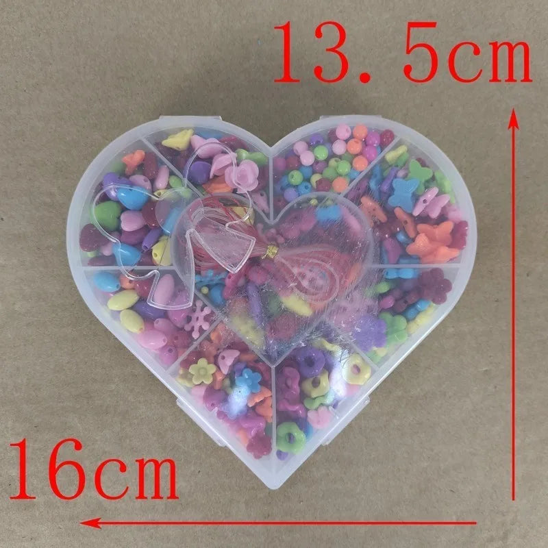 Children Girls Toys 3 ~ 12 Years Old Girl Child Beaded Handmade Toy Suit Birthday Gift Presents Princess Party Hot Sale 2021