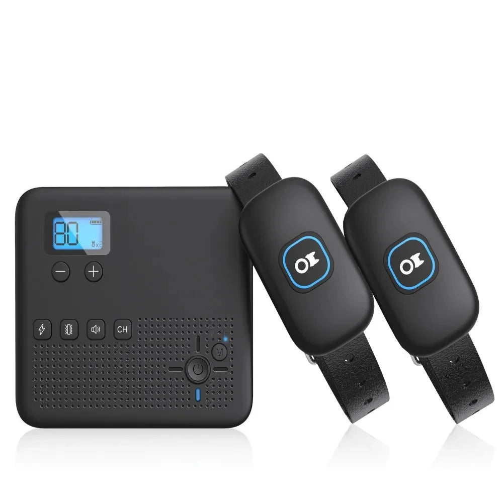 2 IN 1 Wireless Electronic Dog Fence System & Remote Training Collar Beep Shock Vibration and Pet Containment For All Puppy Size