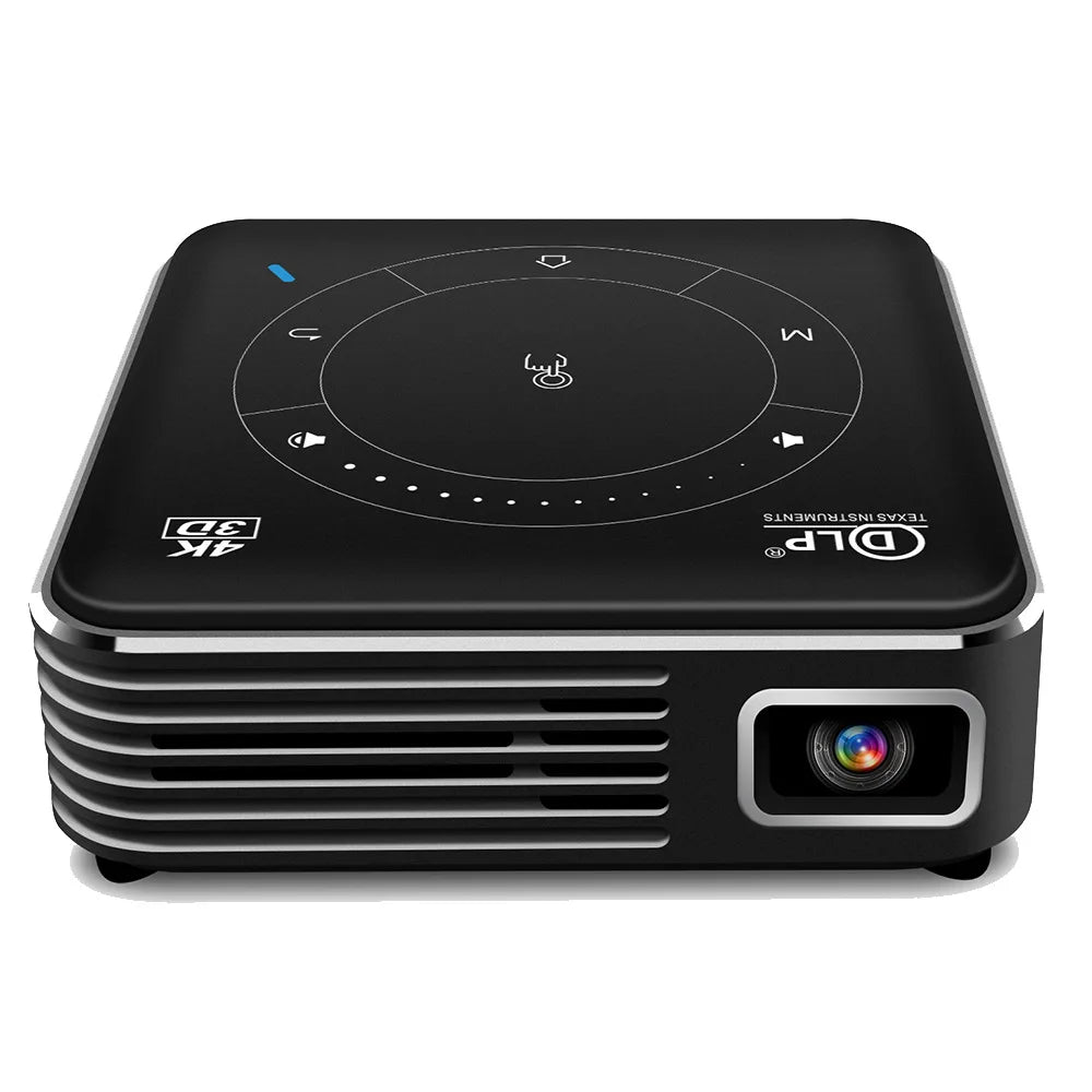 4K DLP LED Mini Portable Projector Model P11 16GB 32GB Android Smart Phone 1080p HD 2G 4G RAM Built-in Battery HIFI Stereo