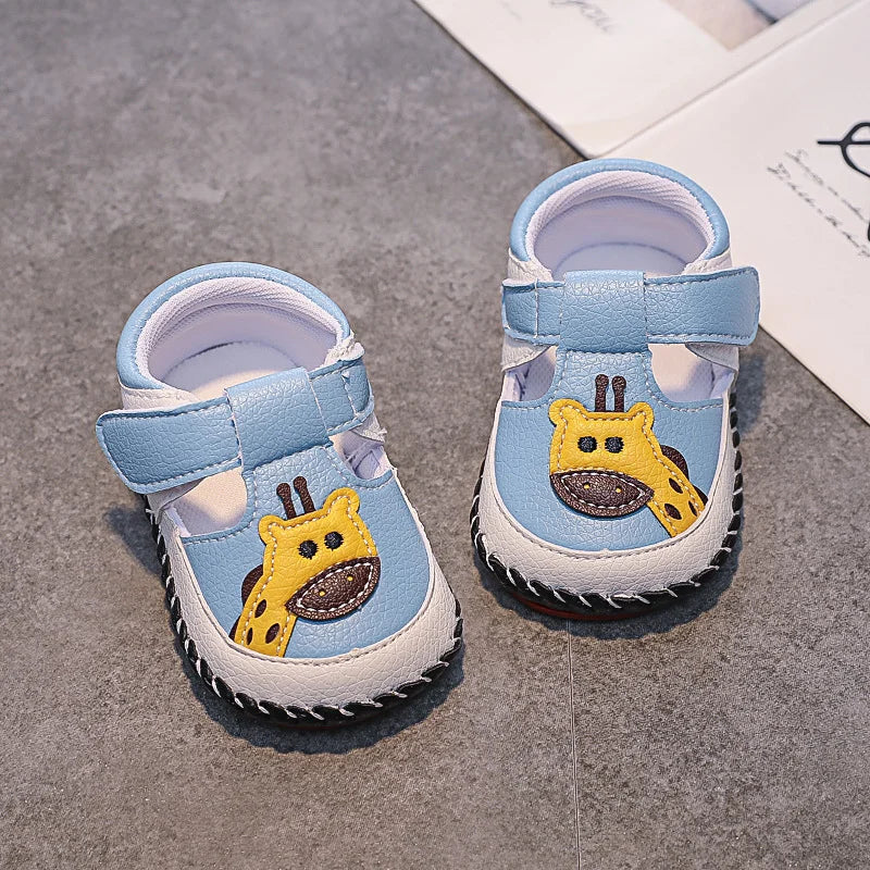 New Baby Shoes Infant Boys Girls Summer Cartoon Sandals Newborn Baby Soft Rubber Anti-Slip First Walkers Kids Casual Crib Shoes