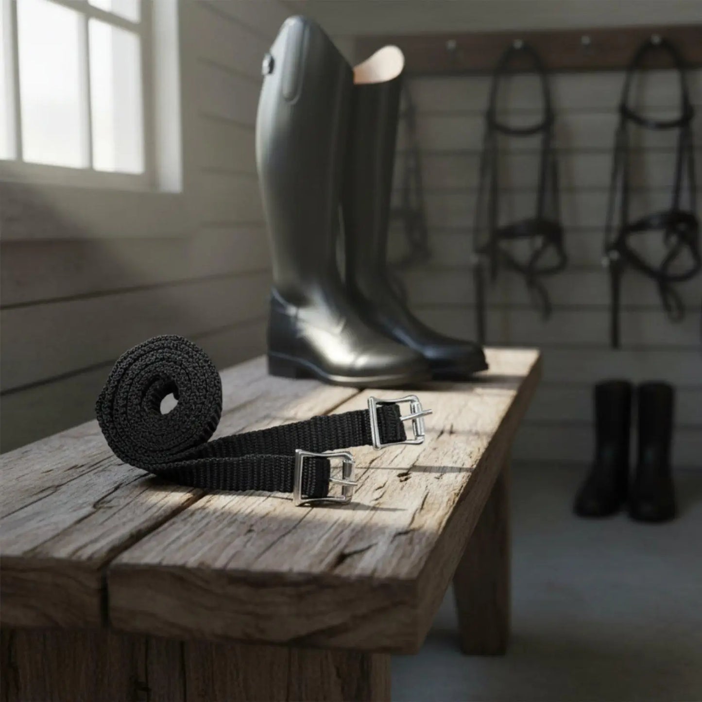 Secure Equestrian Spur Strap Alloy Buckle Polypropylene Material Accessories for Horse Riding Everyday Use