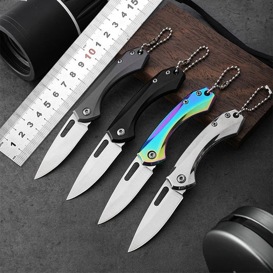 New Stainless Steel Outdoor Knife Folding Knife High Hardness Pocket Knife Sharp Portable Survival EDC Tool