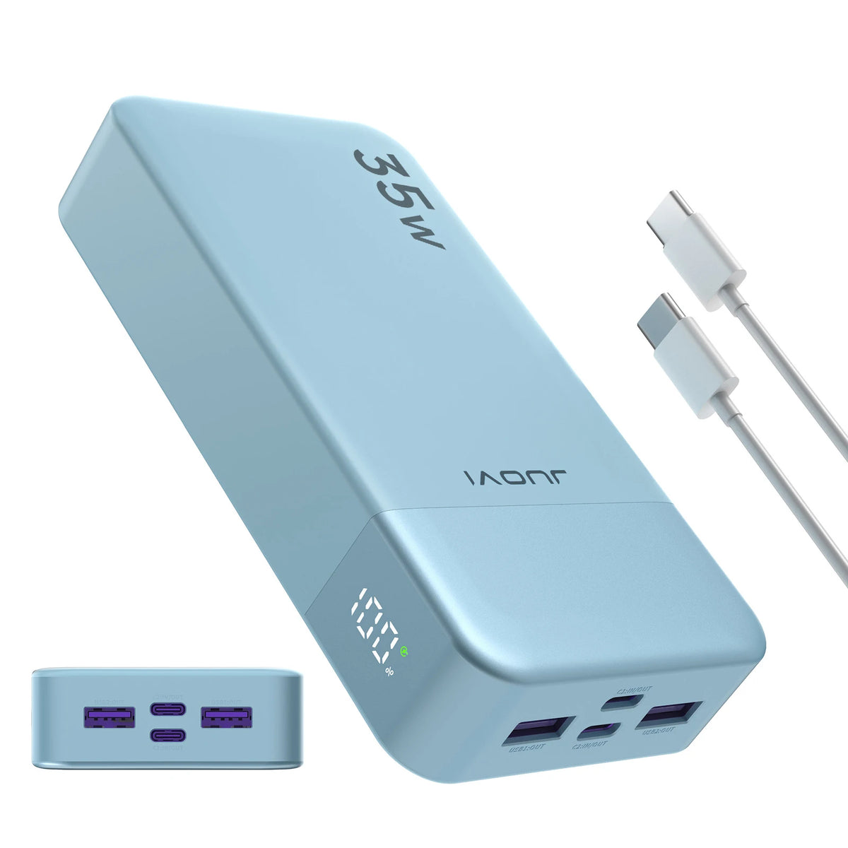 Portable Power Bank 20000mAh, JUOVI 35W Portable Charger, Battery Pack Fast Charging, PD3.0 QC4.0 External Phone Battery Pack