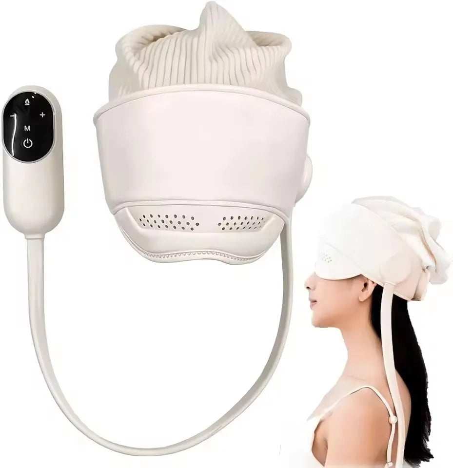 Head Massager Air Pressure Electric Head Eye Massage Graphene Heating Eye Hot Compress for Relax Improve Sleep Stress Relief