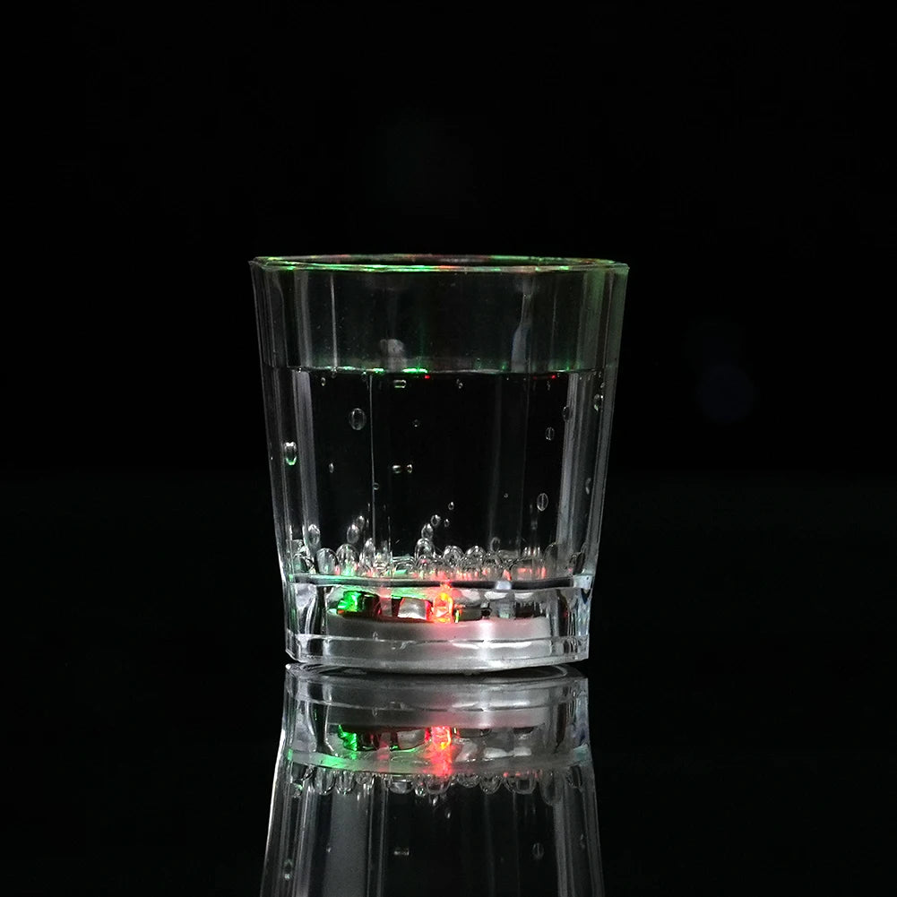 Flashing Cup Wine Beer Whisky Mug LED Glowing Glasses Cup Beverage Drinking Cup Automatic Glowing Glasses Party Decor Supplies