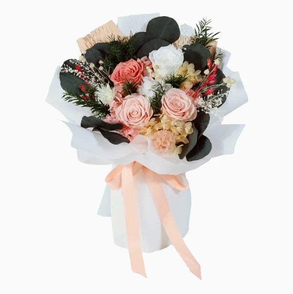 Preserved Rose Bouquet - Real Yunnan Dried Flowers, Eternal Forever Roses, Perfect for Valentine's Day Christmas Gifts for Her