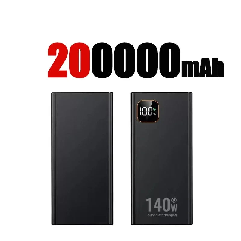 Lenovo 140W Super Fast Charging 2027 CCC Ultra Capacity 500000mAh Portable Charger Power Bank For IPhone Samsung