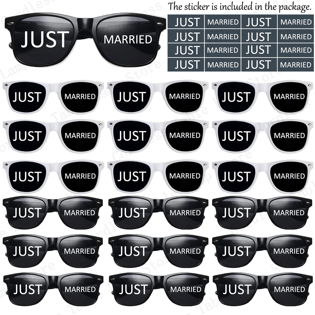 12-120 Pcs Wedding Heart Sunglasses Mr/Ms Bride Glasses Wedding Gift for Guest Bridesmaid Heart Glasses Just Married Party Favor