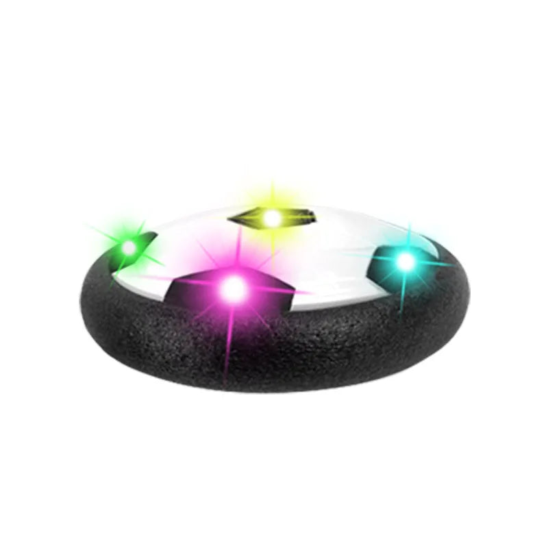 Glow-in-the-Dark Hover Soccer Ball – LED Lights + Powerful Fan + Soft Foam Bumper for Night-Time Indoor/Outdoor Play